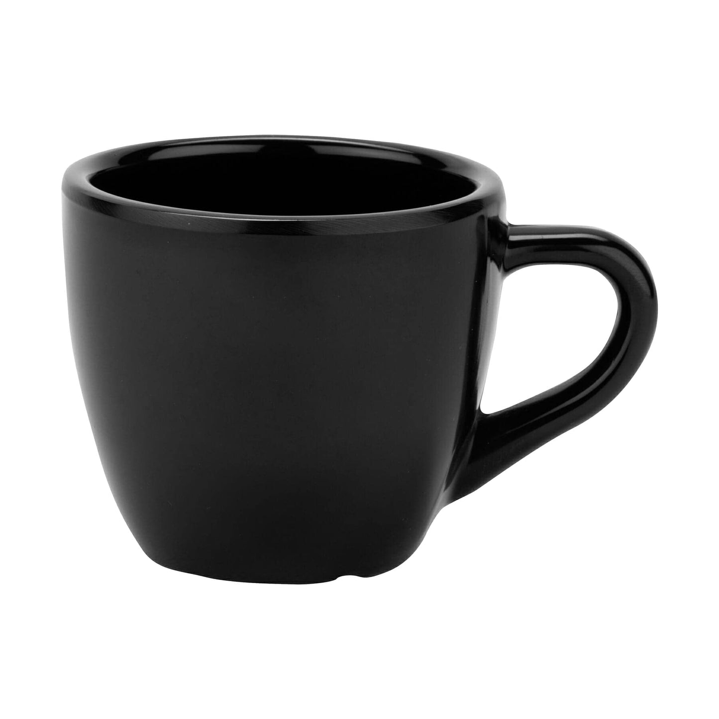 GET C-1004-BK-EC - Taza de café de melamina, 3 onzas, color negro (juego de 4)