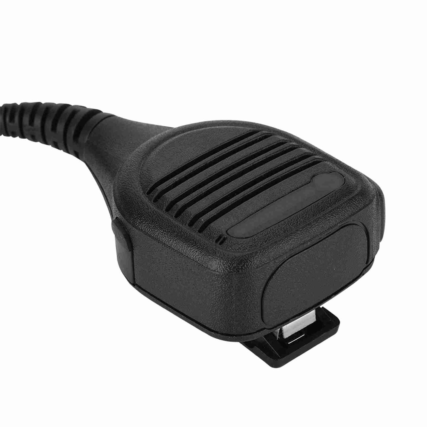 Hakeeta Micrófono de Mano Radio bidireccional Altavoz Mic 2 Pin Compatible para GP88S, GP2000, GP88, GP3688, transceptor de Walkie Talkie con Clip de cinturón de Acero, Negro