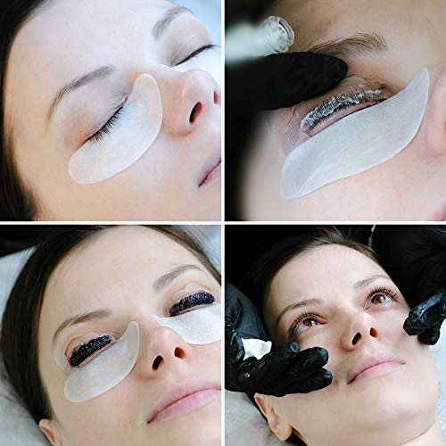 48 Piece Silicone Eyelash Perming Curler (S, M, L), Eyelash Perm Silicone Pad, Lash Lift Rods Makeup Tool (White)