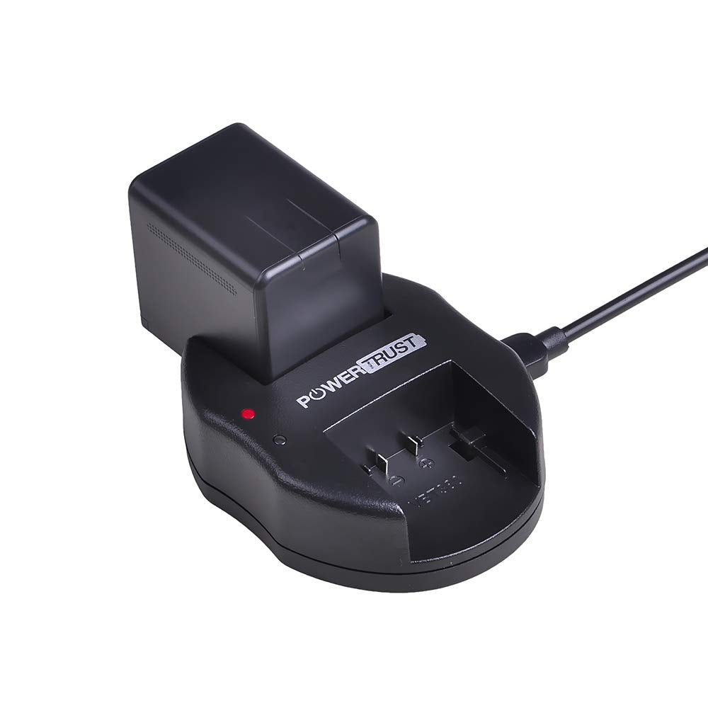 Batería y Cargador USB Dual PowerTrust VW-VBT380 para Panasonic