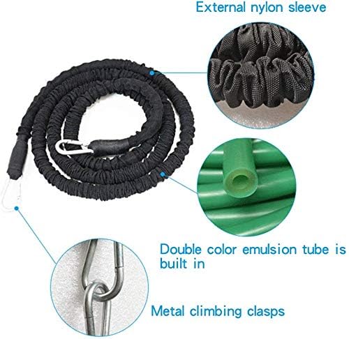 Cuerda de Entrenamiento YNXing Negro de Resistencia Explosiva para Mejorar Velocidad y Fuerza