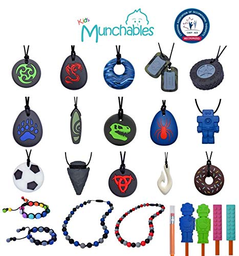 Collar Sensory Chew Munchables Dorado Hasma para Adultos, Adolescentes y Niños