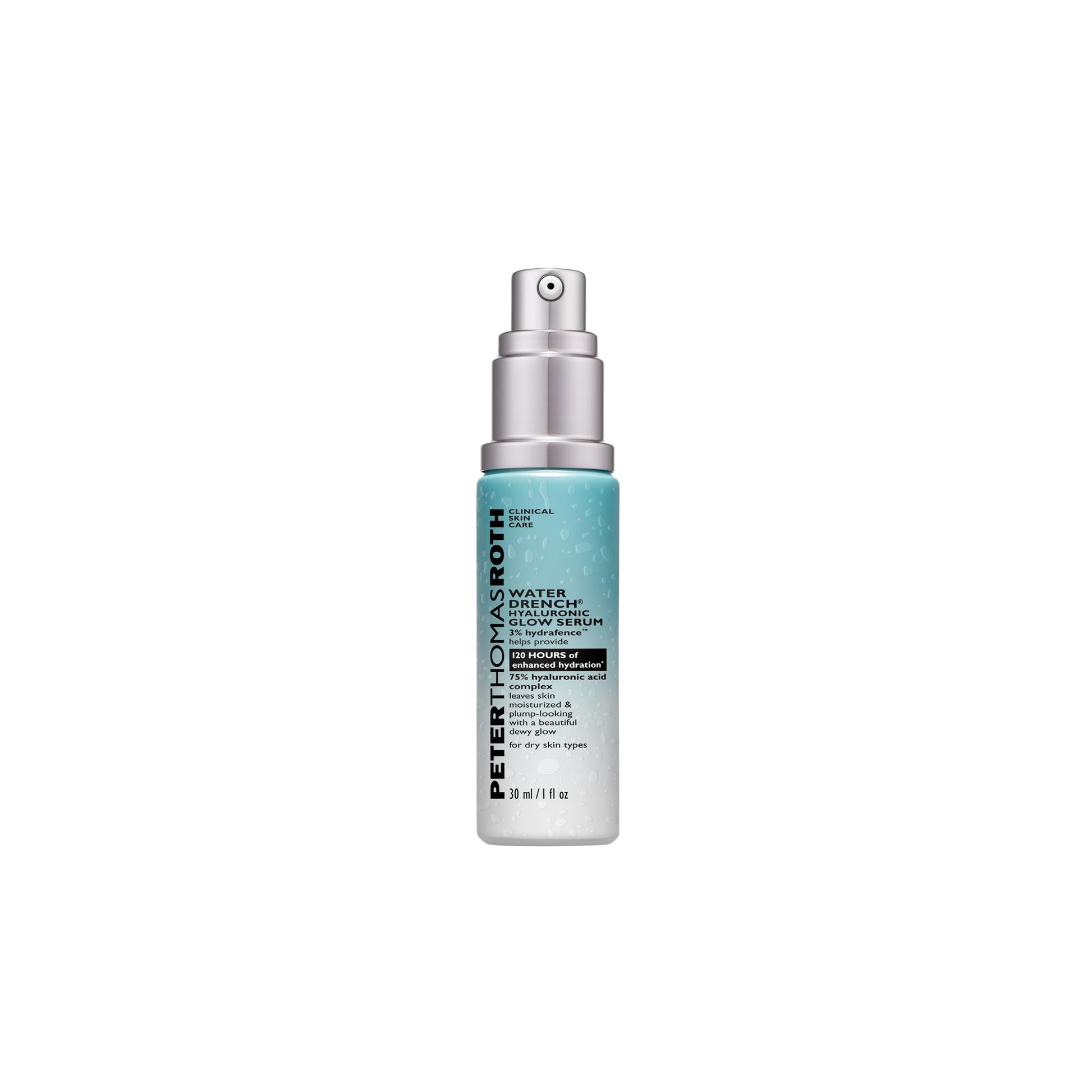 Peter Thomas Roth Peter Thomas Roth Water Drench Hyaluronic Glow Serum, Hydrating Serum, Up to 120 Hours of Enhanced Hydration, 1 Fl Oz.