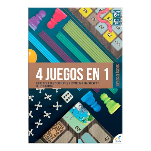 Juegos Clásicos y Tradicionales Novelty Corp 4 en 1