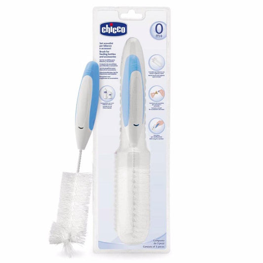 Chicco Cepillo para Biberón 3 en 1 Ideal para Limpieza de Accesorios y Biberones Chicco