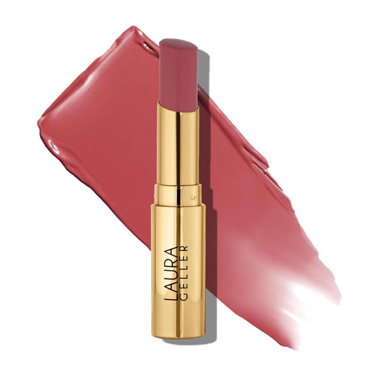 LAURA GELLER NEW YORK Bálsamo labial hidratante con tinte Jelly Balm, más intenso que la vida, vitamina E hidratante con acabado semibrillante