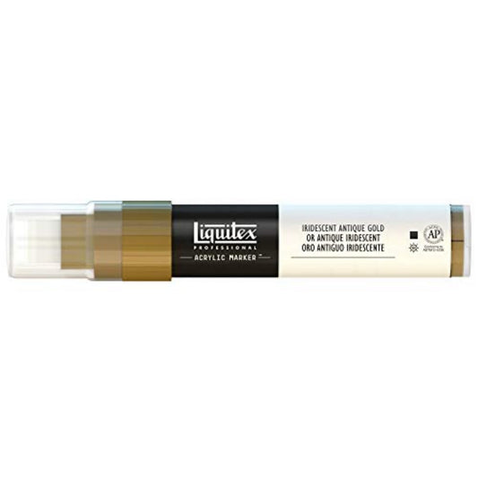 Liquitex Professional Wide Marcador Acrílico, Dorado (Iridescent Antique Gold - 237), 15mm, 1 Unidad