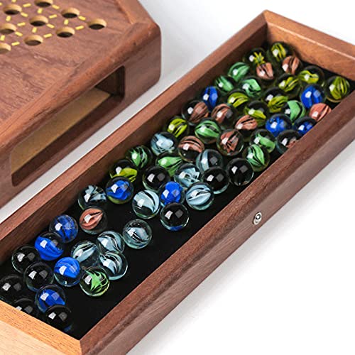 Juego de Damas Chinas de Madera Zwbfu con cajón de almacenamiento para niños y adultos