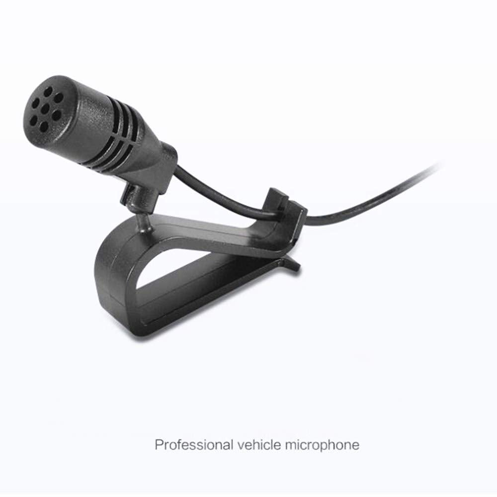 Micrófono externo estéreo de 3,5 mm compatible con Kenwood Boss Corehan Power JVC Sony Jensen Alpine Unidad principal del vehículo estéreo del coche habilitado audio GPS DVD
