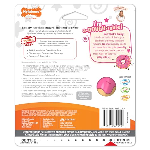 Juguete para Perros Nylabone Sabor Esmaltado masticables para Masticadores Agresivos