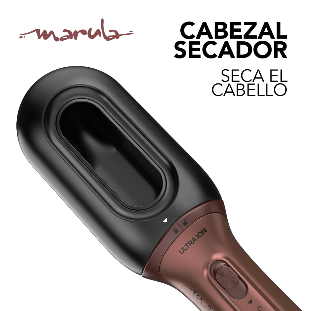 Cepillo Multiestilizador GA.MA Italy Marula Terapia 3D Ultra ION 1200 W con Recubrimiento Cerámico y 3 Cabezales Intercambiables