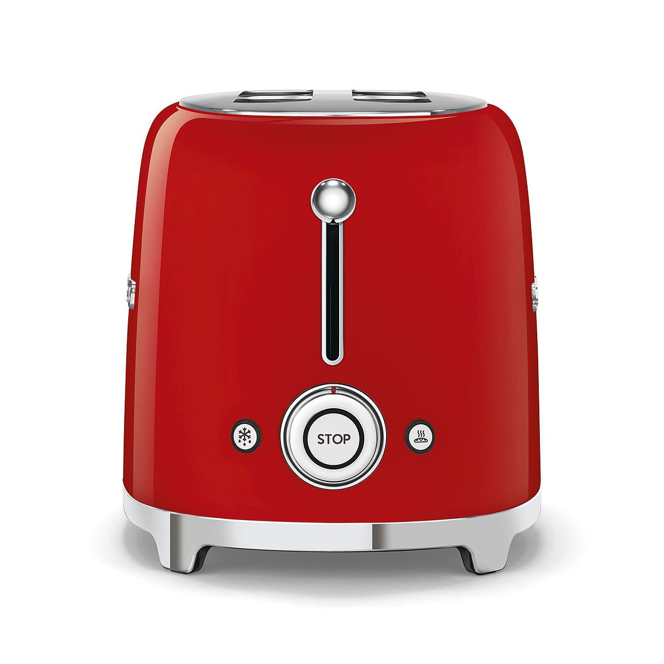 Smeg TSF01RDUS Tostadora 2 rebanadas, color Rojo