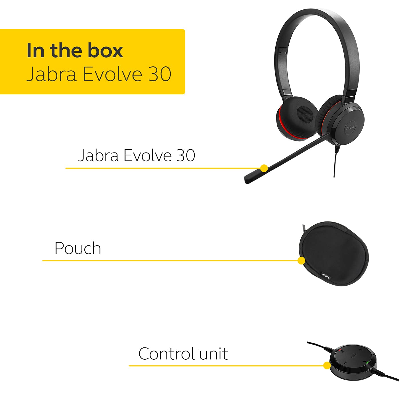 Jabra Evolve 30 II UC Auriculares estéreo con Cable