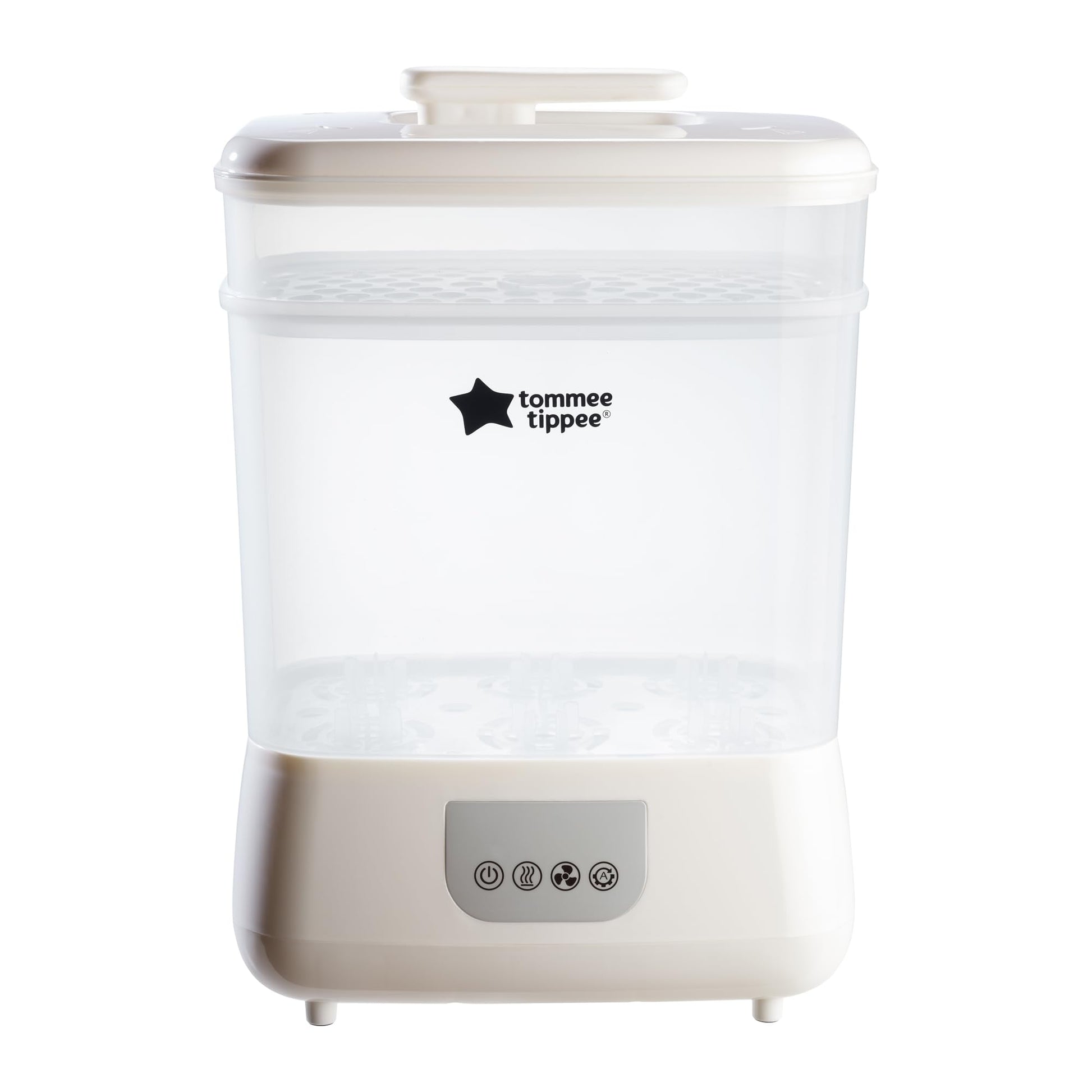 Esterilizador Eléctrico de Vapor Tommee Tippee Blanco con Secador para Biberones y Accesorios de Bebé