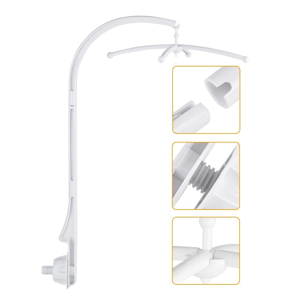Soporte TOPINCN Campana Cama Cuna Bebé con Caja Música Decoración Juguete Móvil Colgante