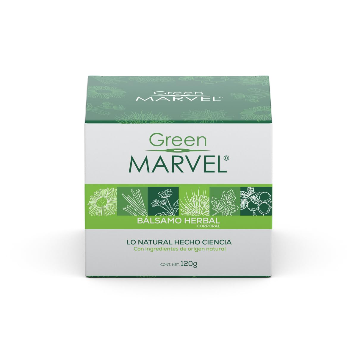 Green Marvel Bálsamo Herbal Corporal Natural de 120g 3 pack