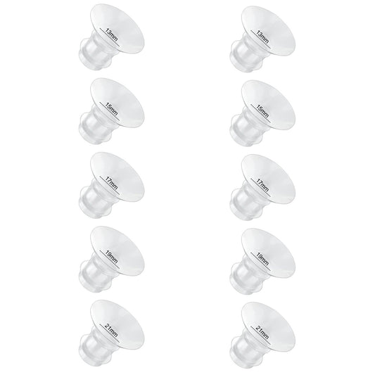 Insertos de Brida Momcozy Blanco Compatibles con Extractor de Leche Portátil de 24 mm