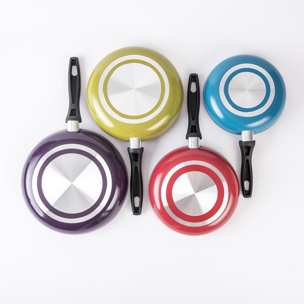 Cinsa Juego de Sartenes Circus 4 piezas, Aluminio con antiadherente thermocell, Multicolor (Sarten 20, 22, 24, 26 cm)