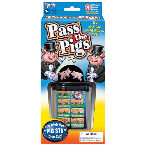 Juego de Dados Pass The Pigs Winning Moves Games USA para la Familia