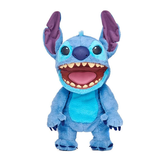 Disney Stitch FX - Peluche de Stitch de Lilo & Stitch, Peluche Electrónico de 45 cm, 100+ Combinaciones de Acciones y Sonidos, Juguete Realista con Sensores y Reacciones, 6+ años, Famosa (TTC29000)