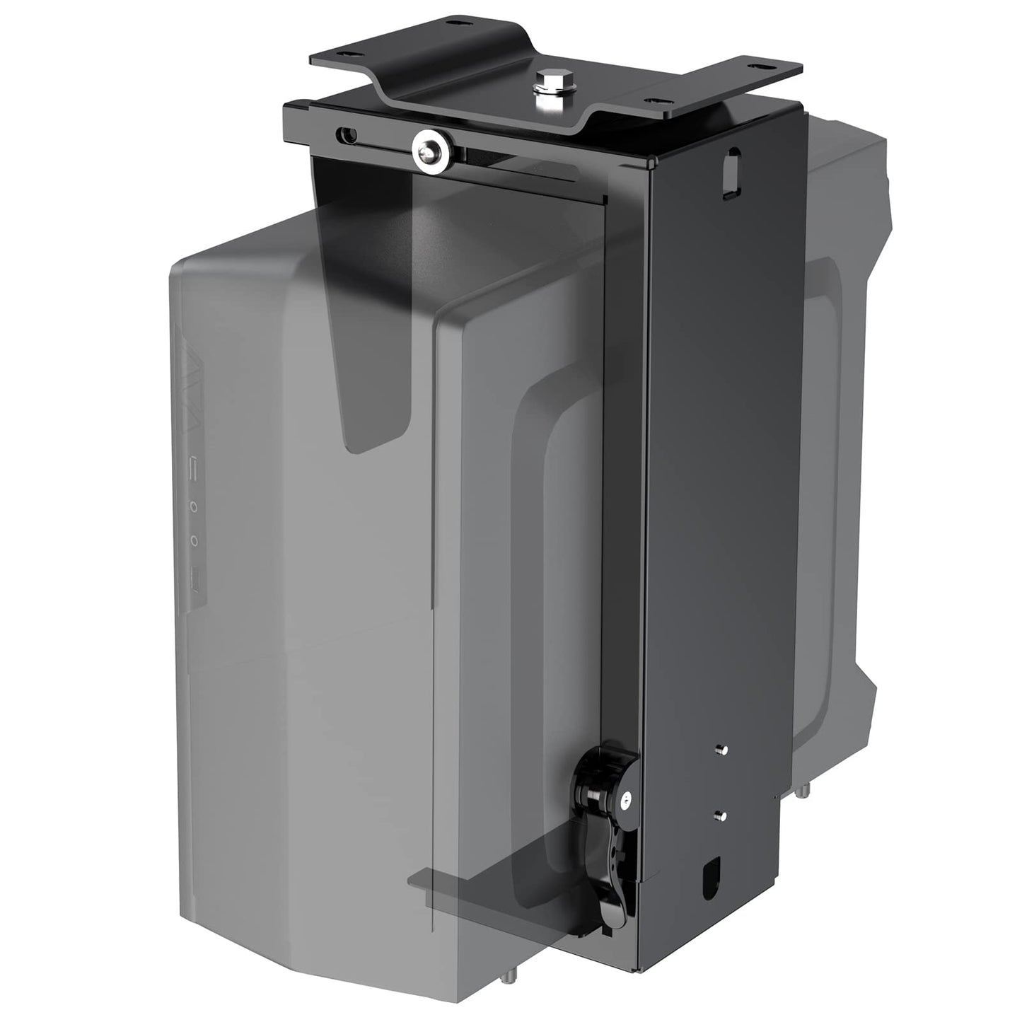 Soporte CPU Ajustable WALI Negro con Giro de 360° y Bloqueo Seguro