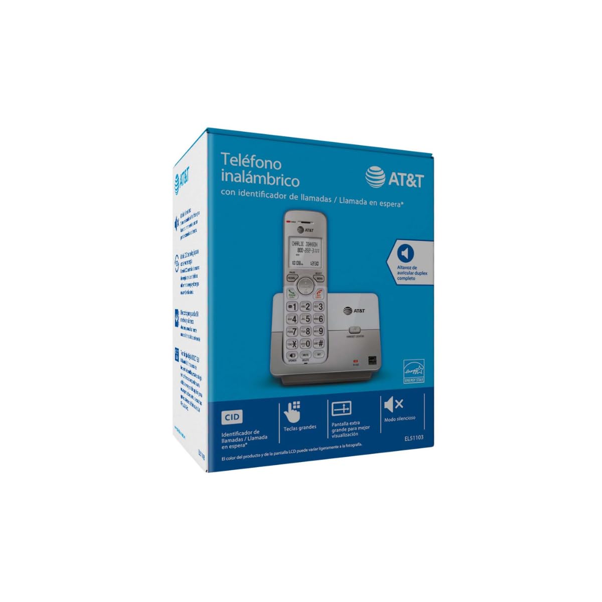 Select Sound Teléfono Inalámbrico con Identificador de Llamadas EL51103