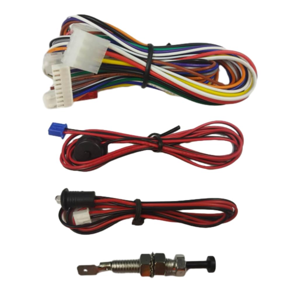 Kit de Cierre Central Universal MASO Negro con Detector de Vibración y Controlador para Auto