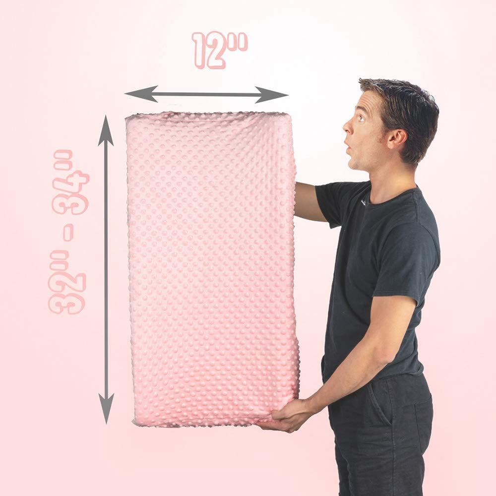 Cambiador de pañales para bebé, ultra suave, funda para cambiador de pañales, 100% algodón, sábanas para cambiar de mesa para bebés y niños, Cambio de cubierta de la almohadilla, Rosa claro