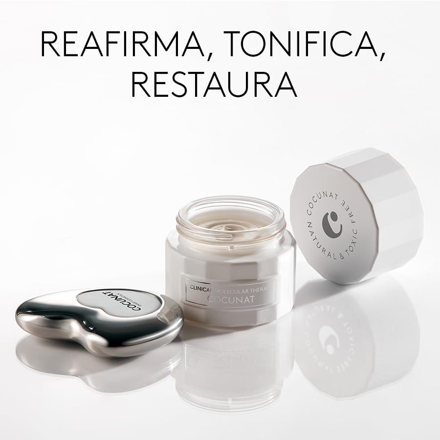 COCUNAT - CLINICAL MOLECULAR THERAPY - Crema Antiarrugas Mujer - Tratamiento Antiedad 360º - Combate Signos Edad - Tensa, Reafirma, Restaura - Con 11 Moléculas Activas