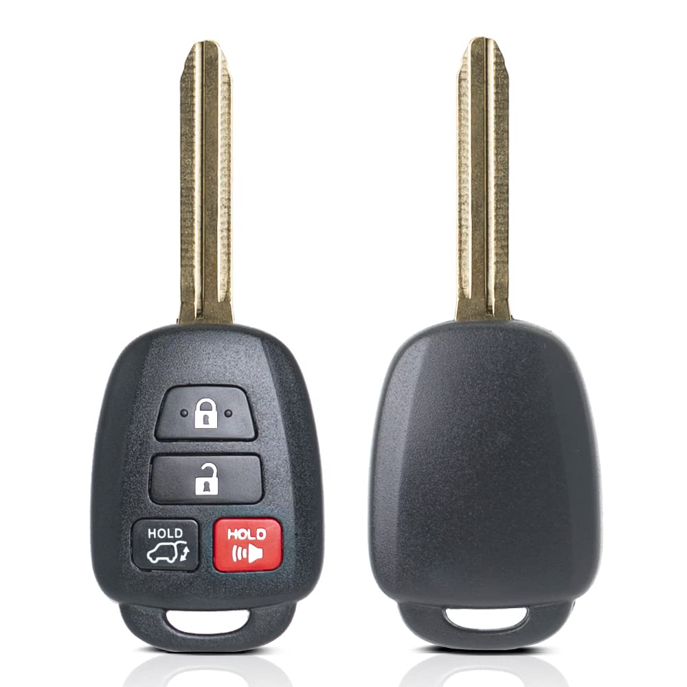 Llave de repuesto para Toyota RAV4 2013 2014 2015 2016 2017 2018/Highlander 2014-2019/Sequoia 2019 GQ4-52T Control remoto de entrada sin llave 89070-0R100 chip H de 4 botones