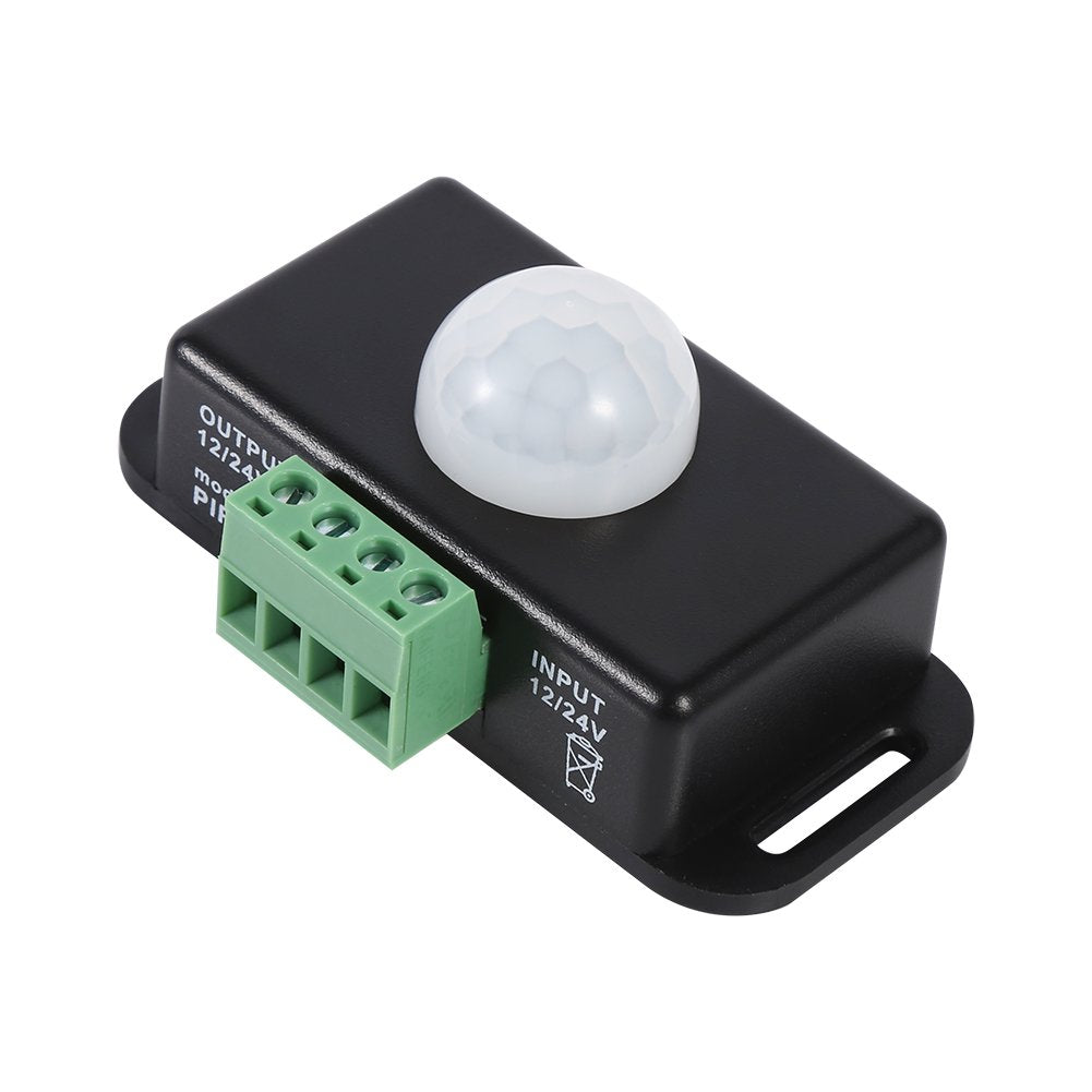 Interruptor detector de sensor de movimiento PIR infrarrojo de seguridad corporal para tira de luz LED DC 12V / 24V