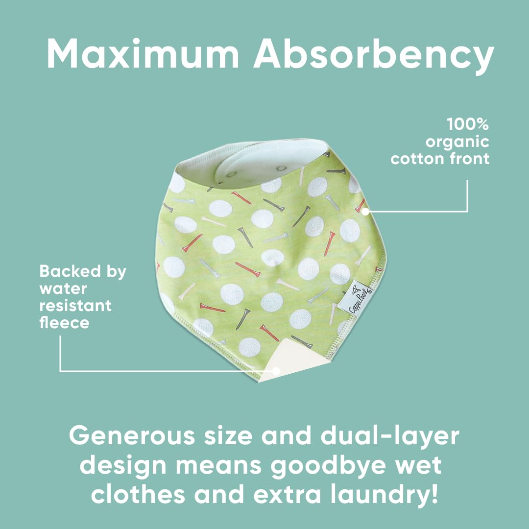Baberos de cobre perla para bebé niño o niña, baberos bandana para dentición, baberos absorbentes para comer, recién nacido a niño, paquete de 4, Bogey