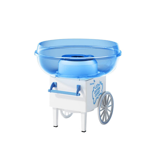 Fabricante de dulces, máquina de algodón de azúcar, máquina eléctrica de dulces para el hogar de 450W para carnaval, Azul