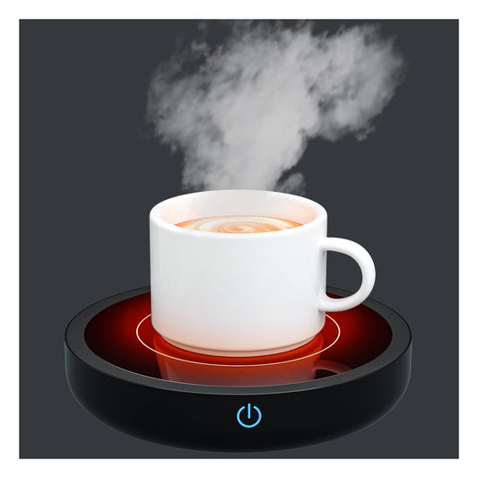 Calentador de Tazas de Café, 36 Vatios Calentador Bebidas con Tres ajustes de Temperatura (Up To 176°F/80℃), para Té/Agua/Leche Calienta Tazas(No Incluye Taza)