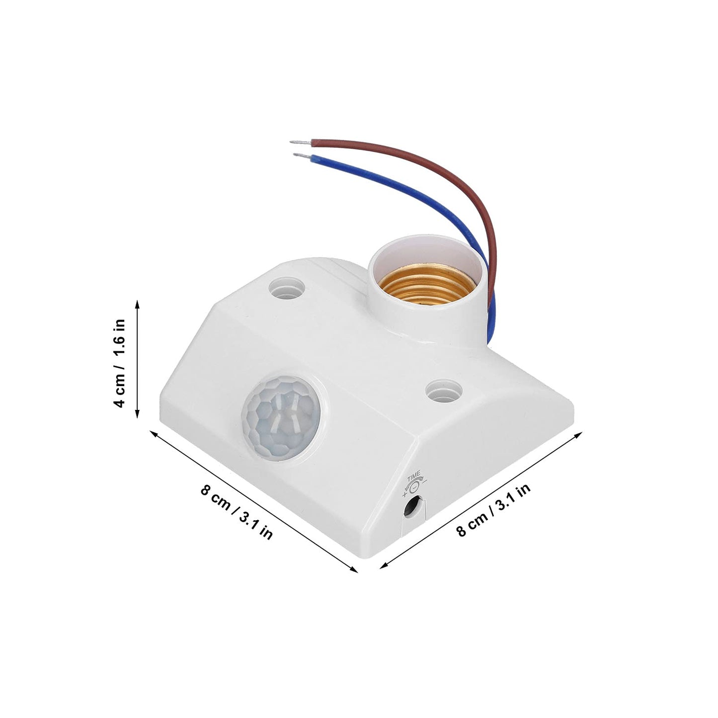 Portalámparas con Sensor Soraz Blanco Apagado Automático para Baños y Más