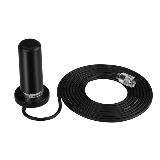 Antena de Radio Móvil Yoidesu Banda Dual VHF/UHF Alta Ganancia con Cable Base de Montaje Magnético para Vehículo