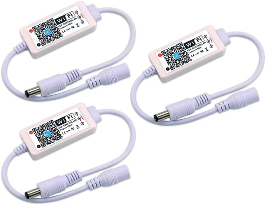 driver inteligente de tira de luces LED de un solo color WiFi Bluetooth 5050 2835 caja de control compatible con alexa google home siri (3)