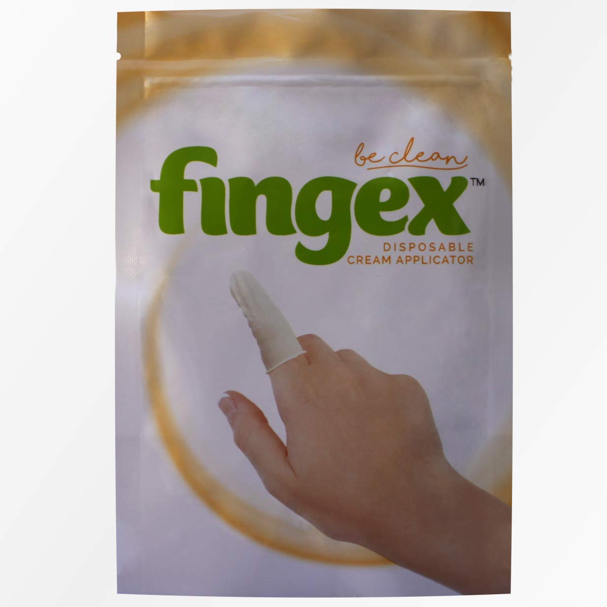 Fingex Aplicadores de crema desechables para aplicar crema para pañales y loción para bebés. Protectores de dedos de látex. (50)