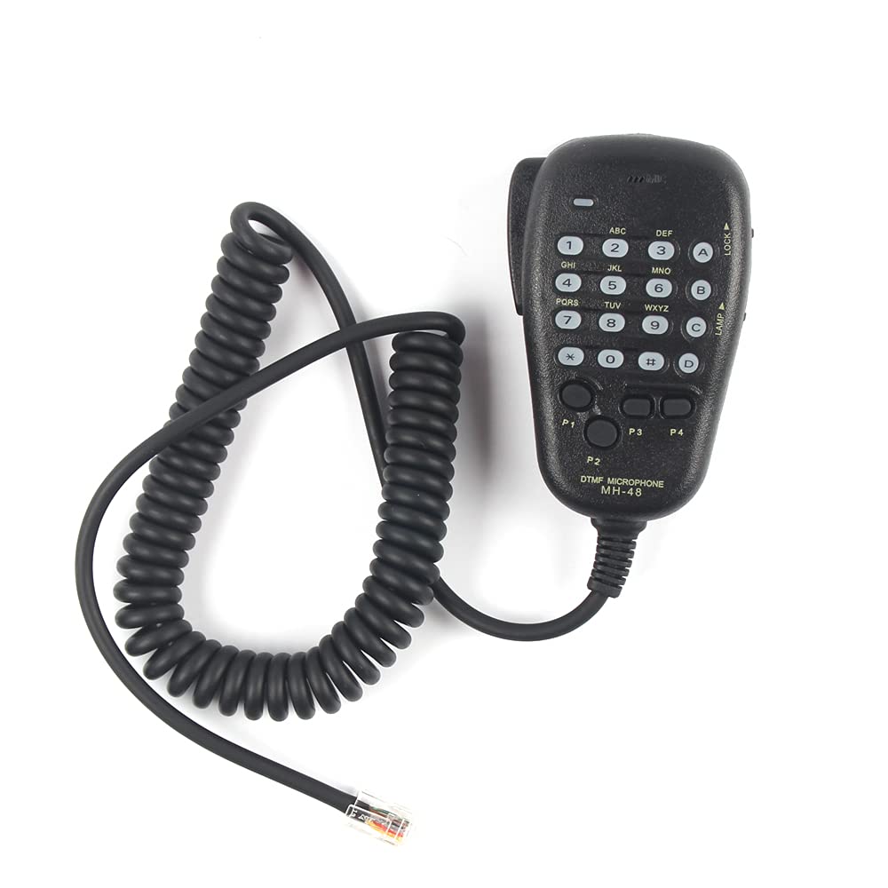 Fumei MH-48 DTMF Micrófono Altavoz MH-48A6J Teclado Micrófono Compatible con Yaesu FT100D FT-8800R FT-8900R FT-7900R FT-1807 FT-7800R FT-2900R FT-1900R
