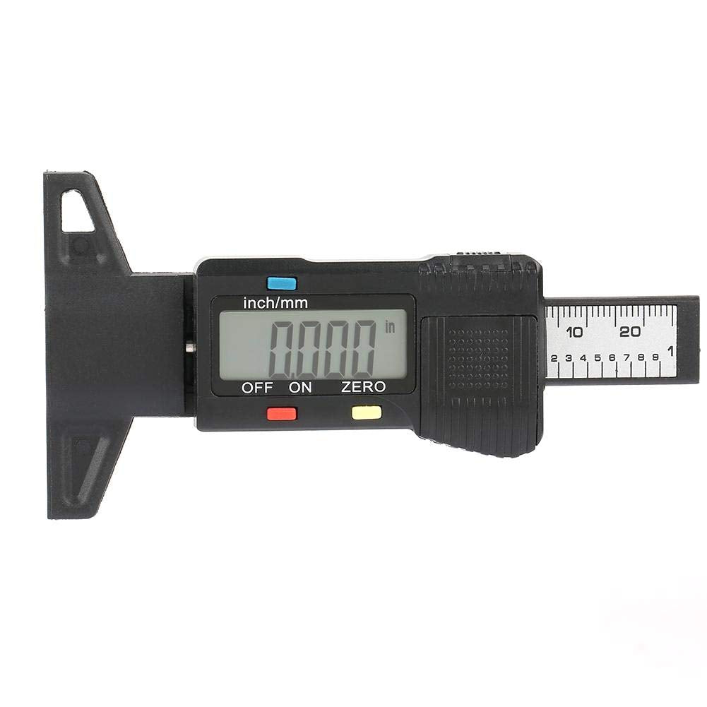 Hyuduo Medidor de Profundidad de Banda de Rodadura Digital, Medidor Medidor de Banda de Rodadura Para Coche, Camión, Moto