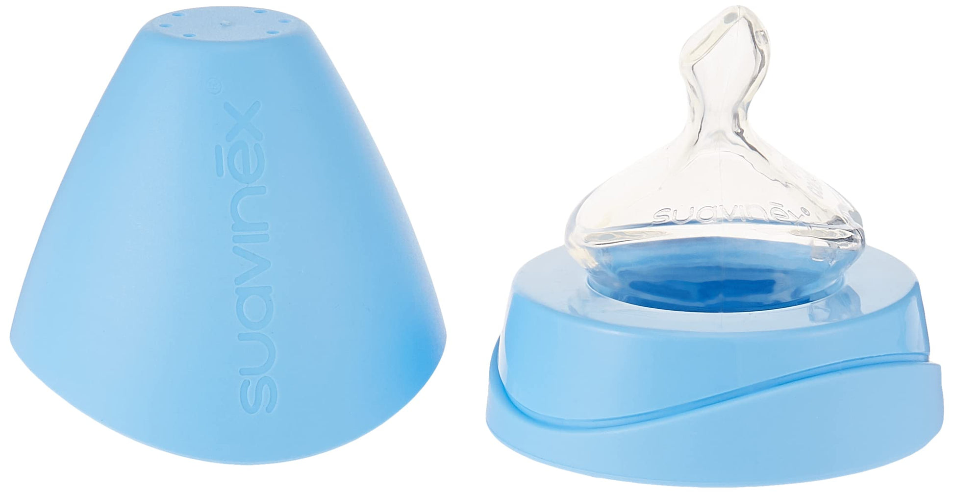 Biberón Suavinex Azul Lovely Flujo Medio 270 Ml para Bebé Niño