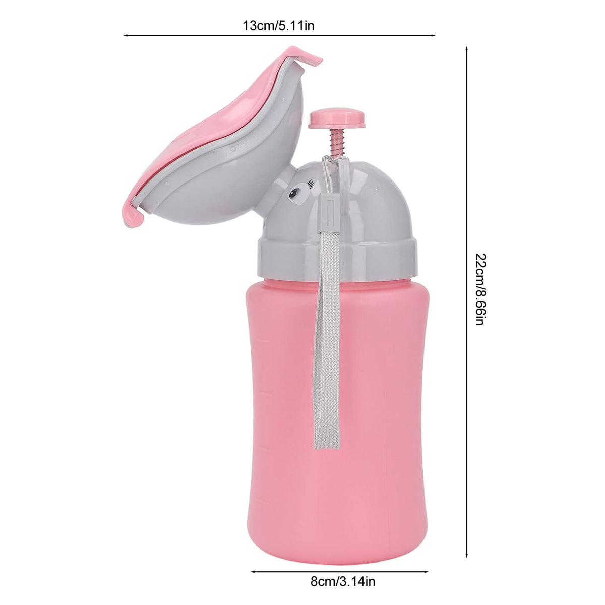 Saluaqui Copa de Entrenamiento de Orina a Prueba de Fugas para Niños - Urinal de Emergencia Portátil Liviano con Diseño Ergonómico - Baño de Baño Azul para Niños para Pequeños y (rosa para niña)