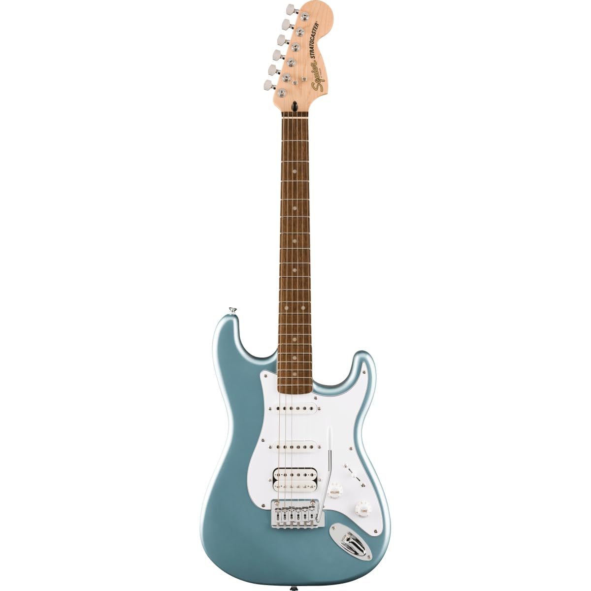 Affinity Series Stratocaster Junior HSS, Laurel Fingerboard, White Pickguard, Ice Blue Metallic