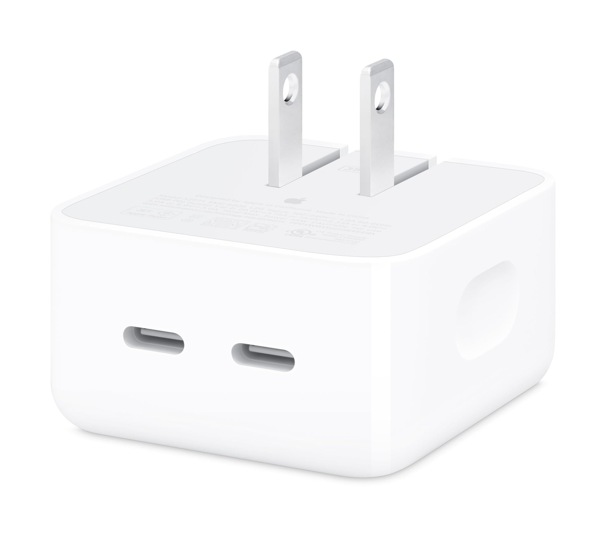 Adaptador de Corriente Compacto Apple 35W Dual USB-C