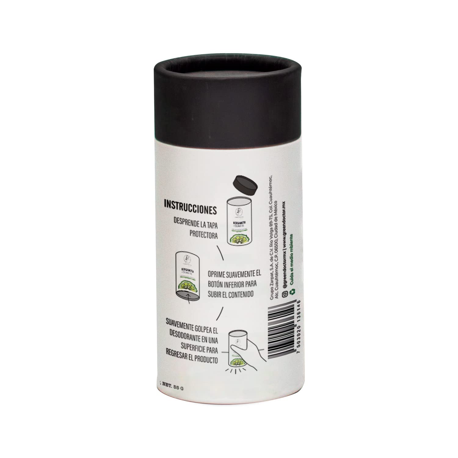 Green Doctor | Desodorante Natural Mix | Sin Aluminio | Sin Parabenos | Sin Alcohol | Mix de Aceites Esenciales | Kit 3 piezas | ¡Protección natural y frescura duradera para tu cuidado personal!