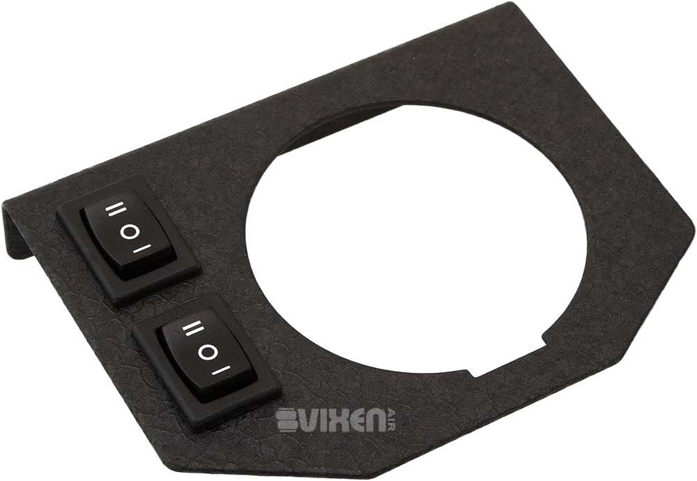 Manómetro de Presión de Aire Vixen Air 2 Pulgadas con Aguja Doble y Panel de Instrumentos de Metal