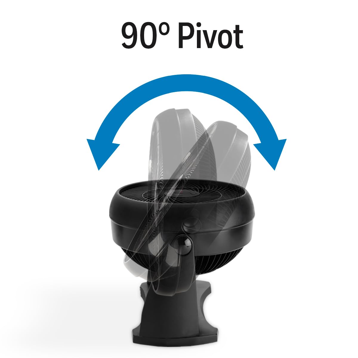 Honeywell HT-900 TurboForce - Ventilador de circulación de aire, color negro, tamaño pequeño