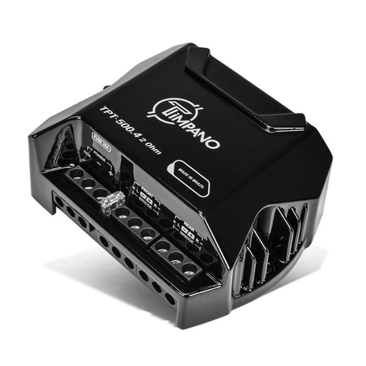 Amplificador de Audio de 4 Canales Timpano TPT-500.4 Negro Clase D para Coche