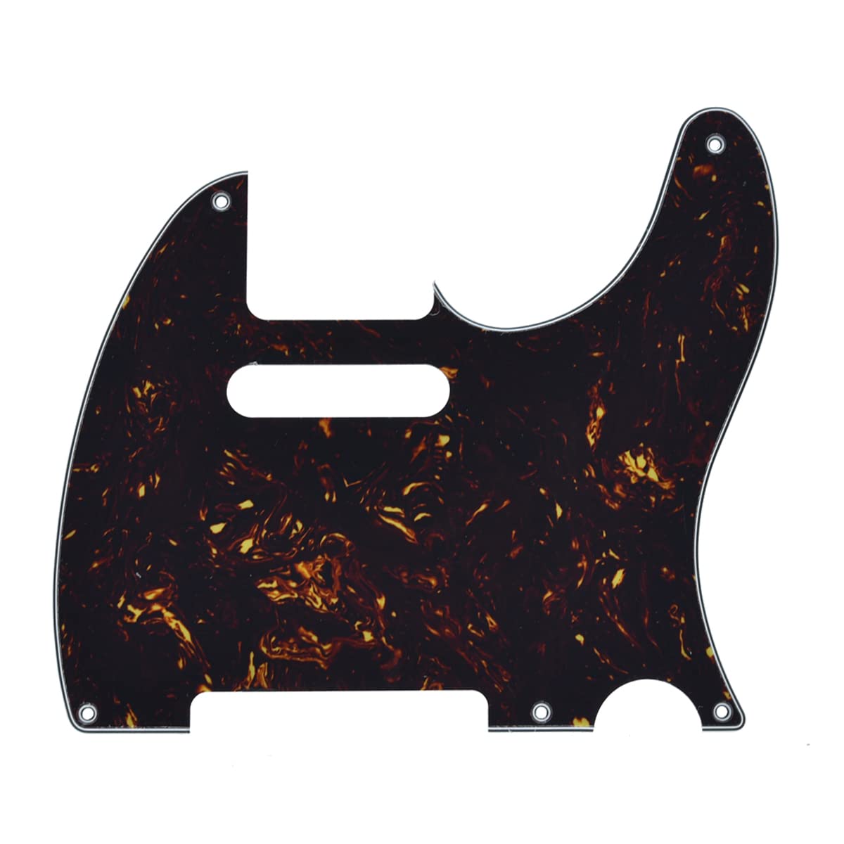 Kaish - Golpeador de guitarra eléctrica con 5 agujeros, estilo clásico, compatible con la Fender de Estados Unidos y la mexicana, Dark Tortoise