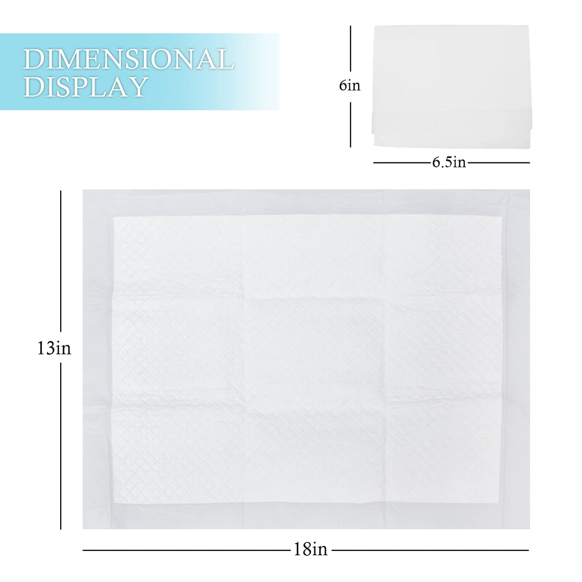 Cambiador desechable para bebé, paquete de 100 unidades, tela no tejida, transpirable, impermeable, protector de colchón portátil a prueba de fugas, almohadillas para cama de incontinencia